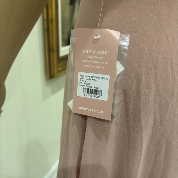 Birdy Grey Grace Convertible Off-Shoulder Gown - Size Medium NWT - Picture 3 of 4